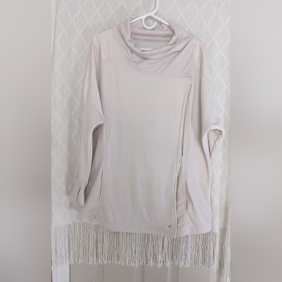 TAHARI Sport Wrap Sweater Jacket with with faux leather on sleeves Size 2X - Picture 1 of 11